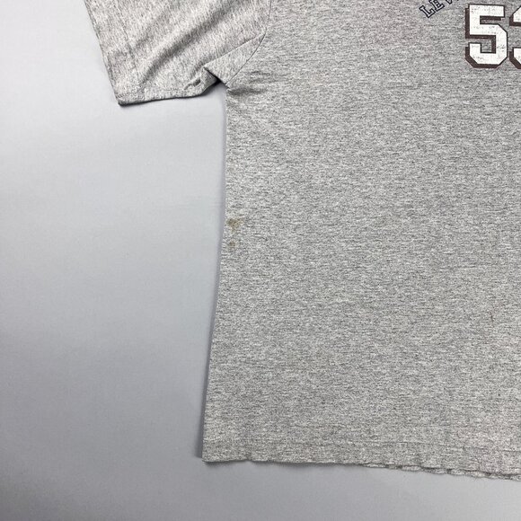 Vintage Graphic T-Shirt | 90's Levi's Grey Distressed T-Shirt with Number 53 - Picture 3 of 9